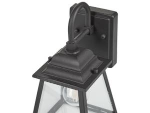 Lampe murale pour l'extérieur GARRY Noir - Verre - 12 x 33 x 12 cm