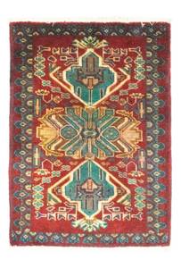 Turkaman - 89x63cm Rot - Naturfaser - 63 x 1 x 89 cm