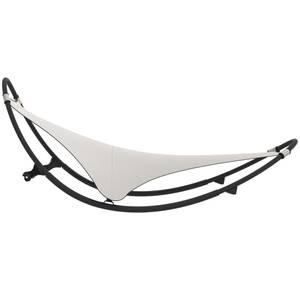 Chaise longue à bascule 3008472 Blanc crème