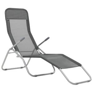 Chaise longue Gris - Métal - 60 x 97 x 142 cm