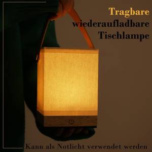 LED Tischleuchte Handtasche Weiß - Holzwerkstoff - 10 x 15 x 10 cm