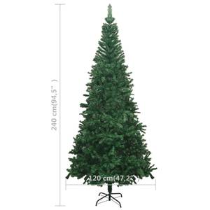 Weihnachtsbaum 3009437-3 Grau - Grün - Weiß - 120 x 240 x 120 cm