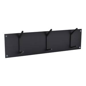 Wandgarderobe Factory S Schwarz - 45 x 12 x 6 cm