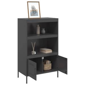 Highboard DE9402 Schwarz - Metall - 39 x 113 x 68 cm