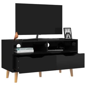 TV-Schrank D617 Hochglanz Schwarz