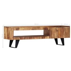 Meuble tv 247980 Marron - Métal - Bois massif - Bois/Imitation - 30 x 40 x 140 cm