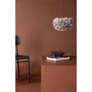 Lampe Nicola Grau - Holz teilmassiv - 35 x 20 x 35 cm