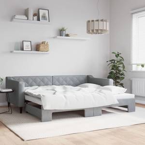 Lit de jour avec Lit gigogne 3030076-3 Gris lumineux