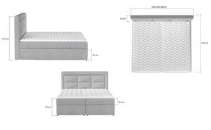 Boxspringbett  Rumbio Weiß - Breite: 180 cm