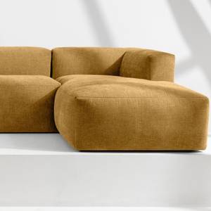 Ecksofa BUFFO 6-Sitzer Honig - Breite: 377 cm - Armlehne beidseitig montierbar - Ecke davorstehend rechts - Ottomane davorstehend rechts