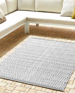 Tapis d'extérieur SIKAR Gris - Gris lumineux - Blanc - 180 x 120 x 120 cm