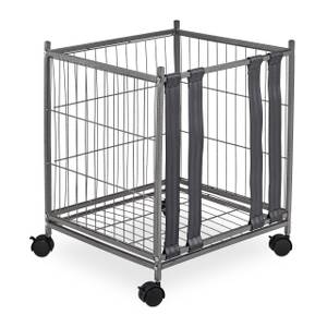 Ballwagen aus Metall Grau - Metall - 50 x 60 x 45 cm