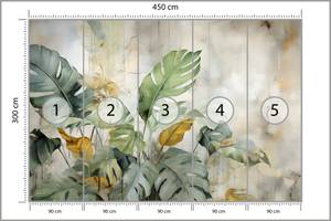 Papier Peint Feuilles Tropicales Nature 450 x 300 x 300 cm