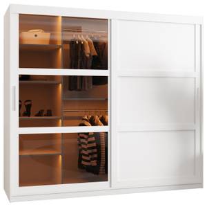 ARMOIRE À PORTES COULISSANTES DOME Largeur : 200 cm - Argenté