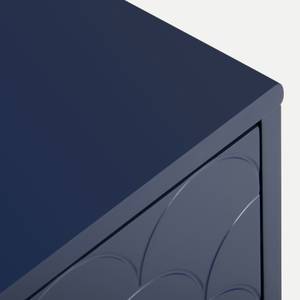 Kommode OzeanⅢ Blau - Holzwerkstoff - Metall - Massivholz - 40 x 89 x 75 cm