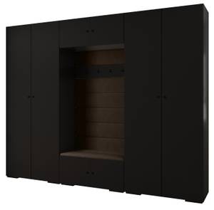 Garderobe Inova 2 Z9 Schwarz - Braun - Schwarz