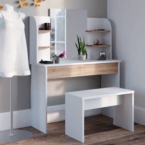 Coiffeuse Charlotte 30809 Blanc - Hauteur : 139 cm