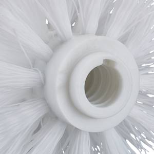 10 x WC Bürstenkopf weiß 12 mm Weiß