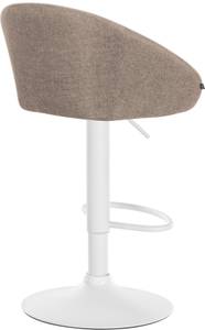 Tabouret de bar Davie Gris - Textile - 55 x 86 x 51 cm