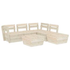 Garten-Lounge-Set Beige - Massivholz - Holzart/Dekor - 60 x 30 x 60 cm