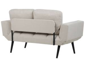 2-Sitzer Sofa BREKKE Beige - Schwarz - Creme