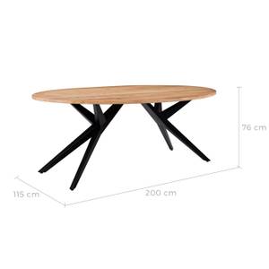 Tables & Bureau Matara Marron - Bois massif - 200 x 76 x 115 cm