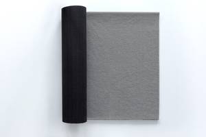 Fußmatte Silber grau Silber - Textil - 90 x 60 x 4 cm