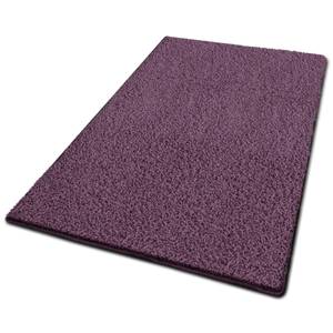 Shaggy-Teppich Barcelona Violett - Kunststoff - 80 x 3 x 500 cm