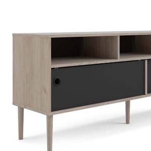 TV Tisch Penny Schwarz - Holz teilmassiv - 148 x 64 x 41 cm