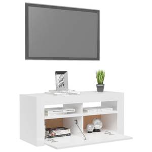 Meuble tv 3008758 Blanc brillant