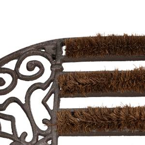 Lot de 2 paillassons fonte brosse pieds 65 x 37 cm