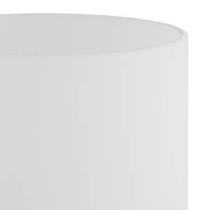 Dimmbare Nachttischlampe mit USB Silber - Weiß - Glas - Metall - 11 x 29 x 11 cm