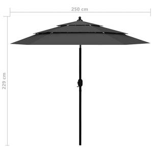 Parasol Anthracite - 250 x 229 x 250 cm