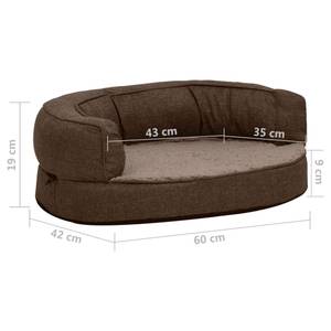 Matelas de lit pour chien 3011496 Marron - 60 x 42 cm