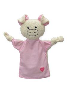 Handpuppe Schwein Textil - 28 x 28 x 5 cm