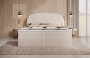 Boxspringbett ZEN mit Bettkasten Beige - Cremeweiß - Breite: 160 cm - H2