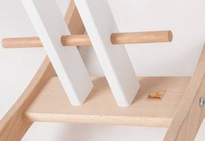 Schaukelpferd Pino Weiß - Holzwerkstoff - 31 x 58 x 86 cm
