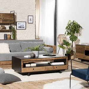 Couchtisch 4 Schubladen 1 Nische Braun - Holz teilmassiv - 70 x 45 x 135 cm