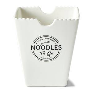 Schüssel Fresh Asian Food Noodles To Go Weiß - Porzellan - Stein - 12 x 13 x 12 cm