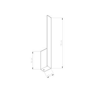 Wandleuchte Lahti 3000K Schwarz - Höhe: 70 cm