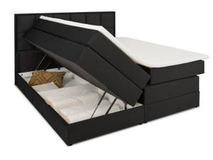 MONTREAL Boxspringbett mit Bettkasten Schwarz - Breite: 160 cm