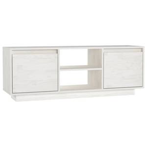 TV-Schrank D269 Weiß - Massivholz - 30 x 40 x 110 cm