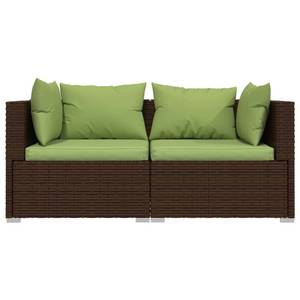 Salon de jardin (lot de 2) 3013629-10 Marron - Vert