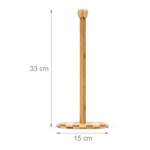 4 x Küchenrollenhalter Bambus 33 cm Braun - Bambus - 15 x 33 x 15 cm