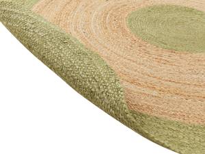 Tapis tressé YAYALAR Beige - Vert - Vert clair