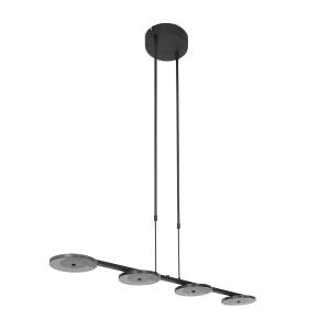 Lampe suspendue Turound Noir - Métal - 16 x 80 x 100 cm