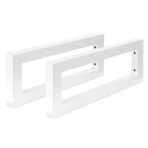 Console murale 2pcs 450x150mm Blanc Blanc