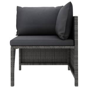 Garten-Lounge-Set (6-teilig) 3009676-14 Grau - Metall - Polyrattan - 60 x 60 x 60 cm