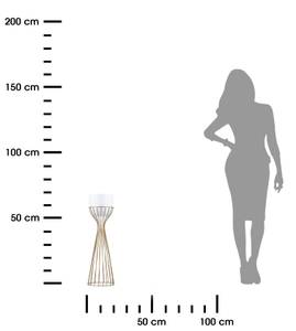Blumenständer HH-ML-10-GW Gold - Weiß - Metall - 20 x 56 x 20 cm