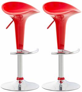 Tabouret de bar Saddle Lot de 2 Rouge